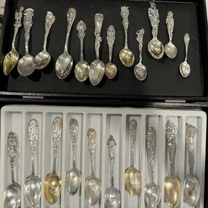 Sterling Silver Commemorative spoons (21)